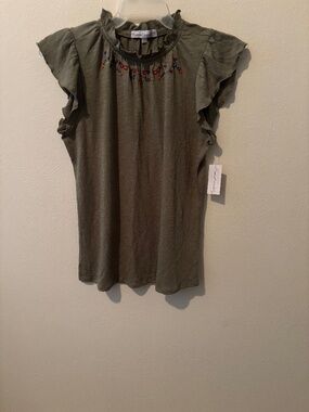 Sweet Violet Women's Green Lightweight Blouse - Size L